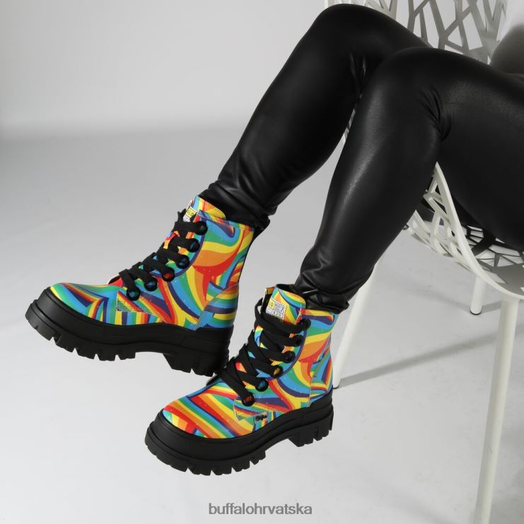 crna duga Buffalo aspha lace up hi ankle-boot vegan |čizme TDD6T370